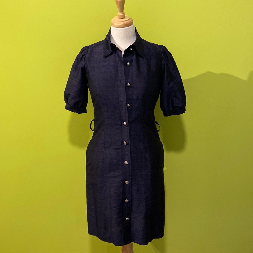 Pink Tartan silk dress